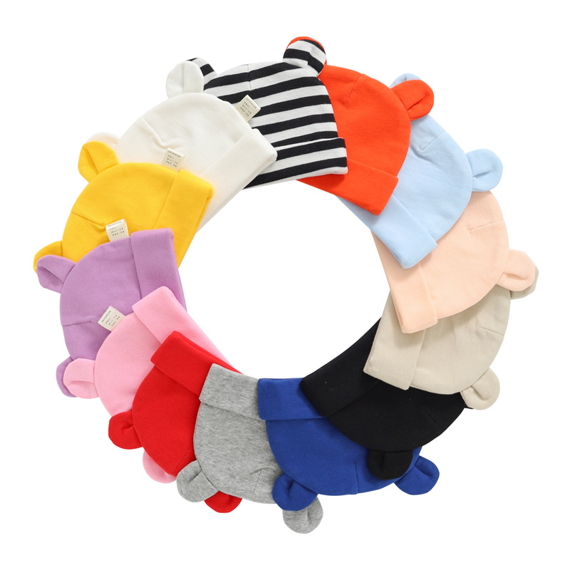 Nou-născut tricotat dublu ureche Baby Hat