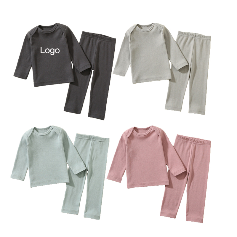 Cotton O-neck Solid Cotton Copii Băieţi Fete Îmbrăcăminte