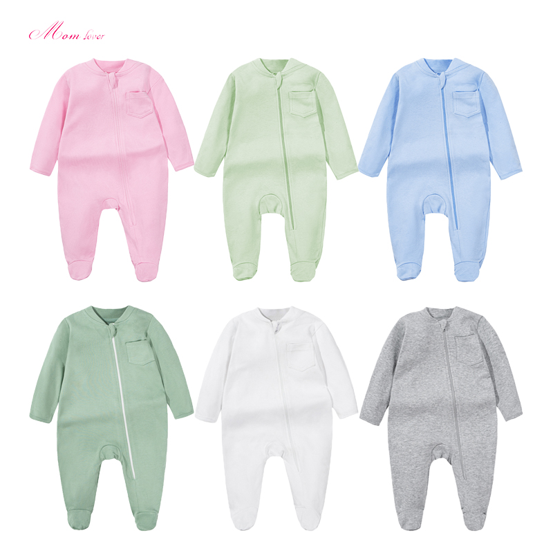 Nou-născut tricotat cu mânecă lungă Bodysuit Jumpsuit