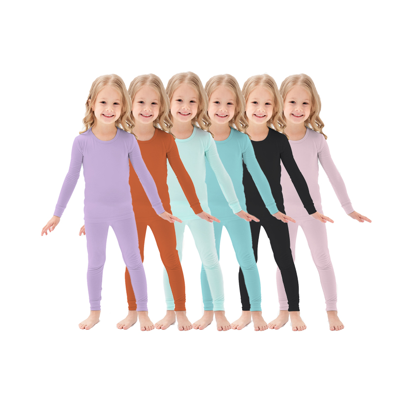 Copii cu fibre de bambus personalizate’ Set de pijamă